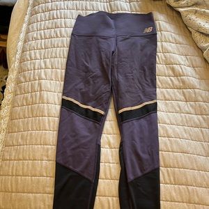 New balance leggings with mesh paneling